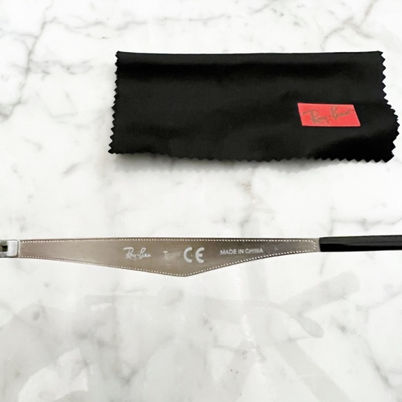 Ray Ban Clubmaster Optics Black on Silver Glasses - Picture 6 of 8